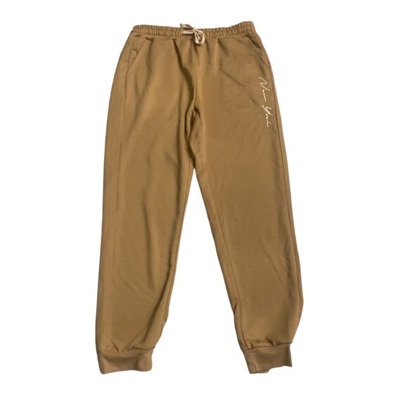 Manfinity Sz L Men Joggers Pants  Brown - Picture 1 of 3